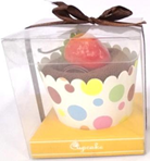 Souvenir Towel Cupcake Design with Cherry
