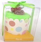Souvenir Towel Cupcake Design with Cherry