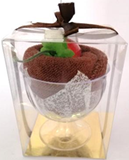 Souvenir Glass Towel Brown