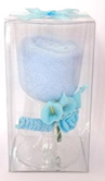 Souvenir Towel with Flower Glass