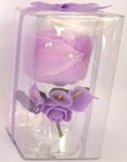 Souvenir Towel with Flower Glass