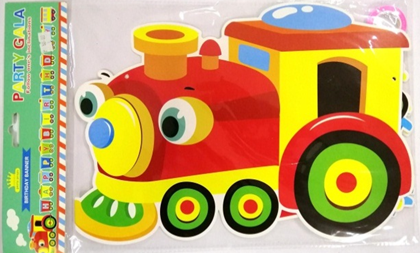 Banner Cutout Happy Birthday Train