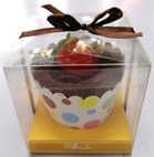 Souvenir Towel Cupcake Design with Strawberry