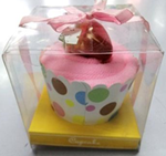 Souvenir Towel Cupcake Design with Strawberry