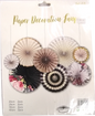 Fan Paper Decorative Floral Design