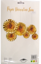 Fan Paper Decorative Gold