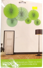 Fan Paper Decorative Green