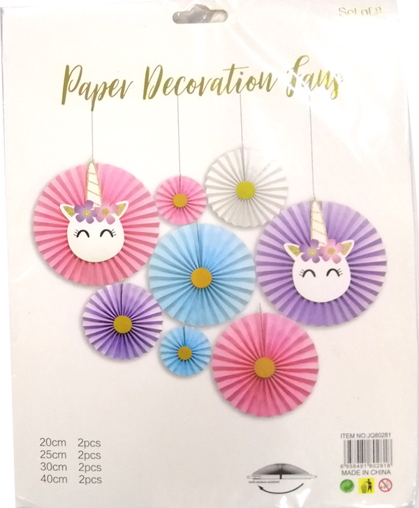 Fan Paper Decorative Unicorn