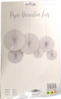 Fan Paper Decorative White