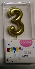 Candle Gold Number