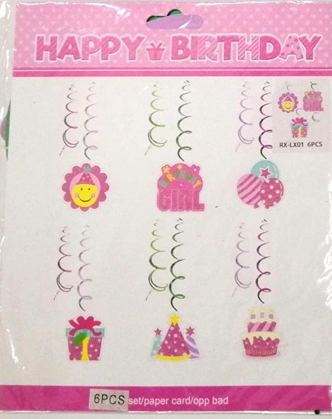 Decor Swirl Pink Hanging