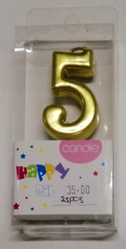 Candle Gold Number