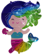 Foil Balloon Mermaid