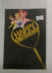 Cake Topper Disney Princess Acrylic