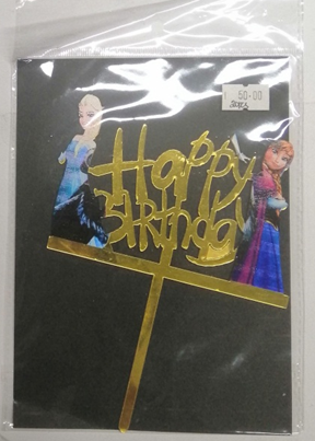 Cake Topper Frozen Acrylic