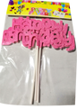Cake Topper Happy Birthday with Glitters
