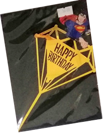 Cake Topper Superman Acrylic