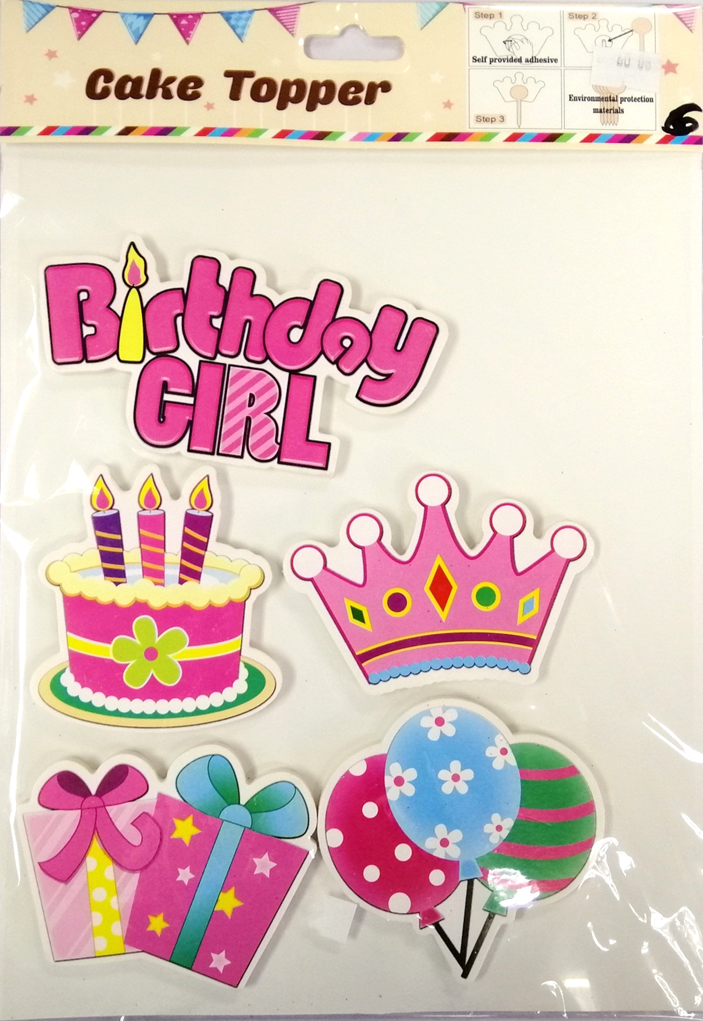 Cake Topper Cake Decoration (5in1)