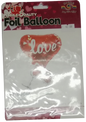 Foil Balloon Love Champagne
