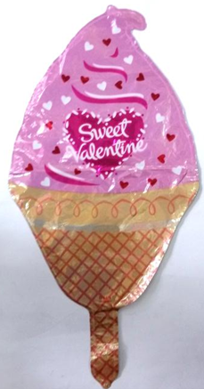 Foil Balloon Sweet Valentines Ice Cream