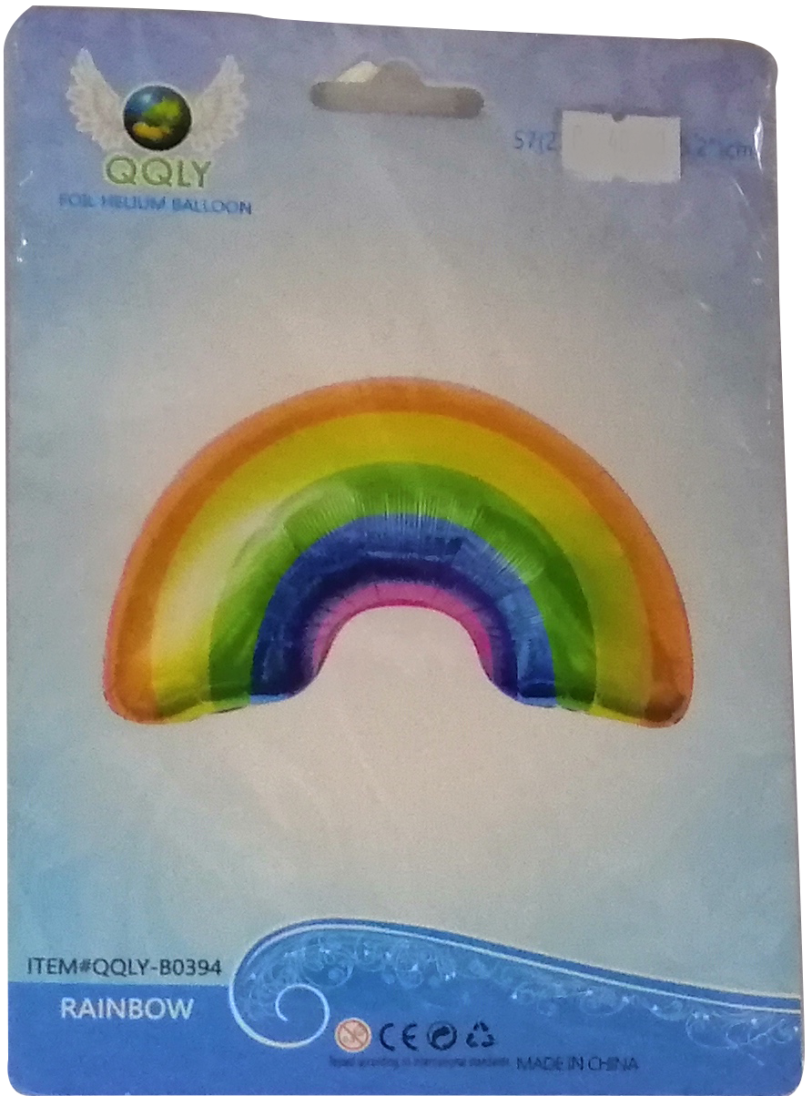 Foil Balloon Round Rainbow