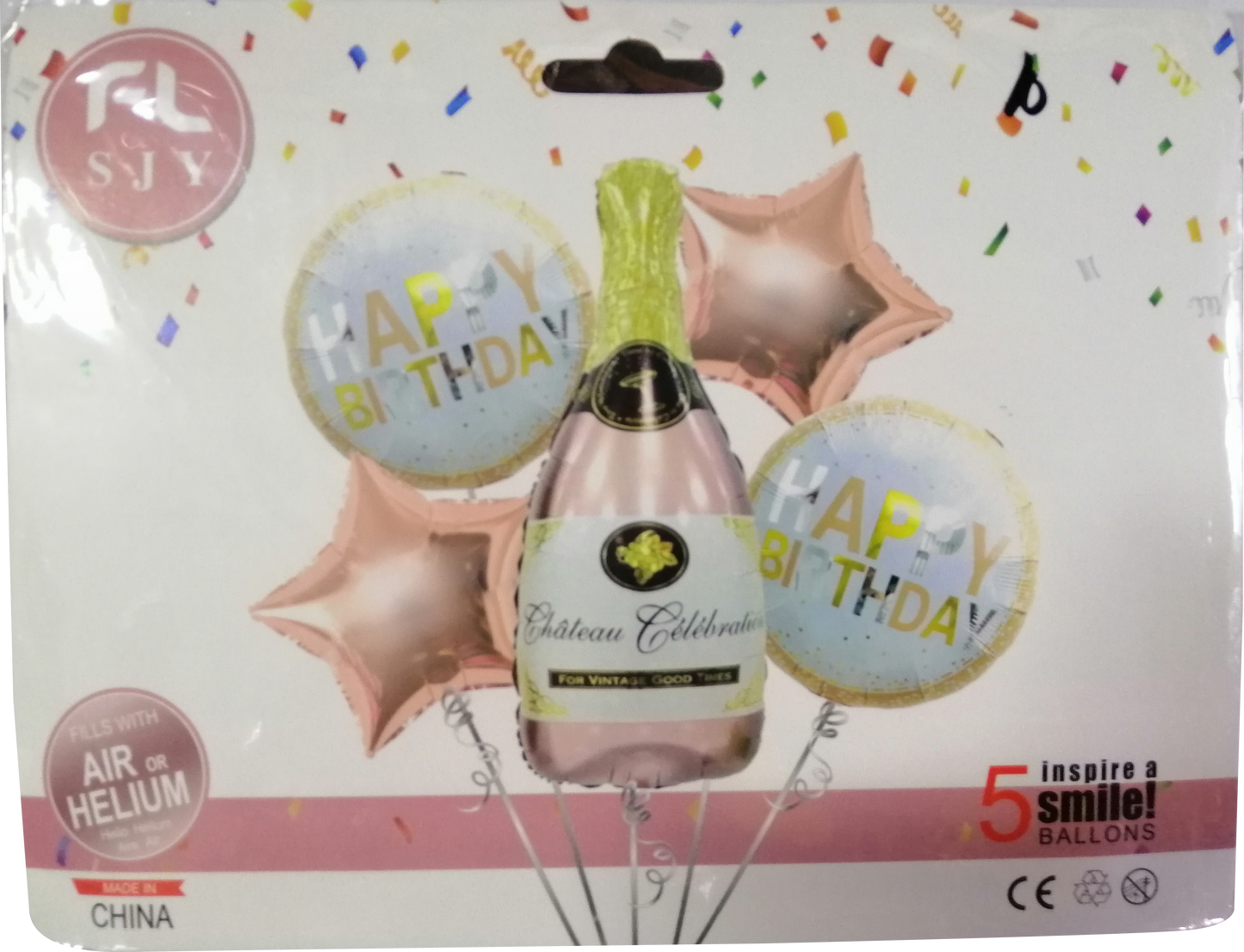 Foil Balloon Champagne Bottle