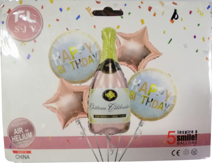 Foil Balloon Champagne Bottle