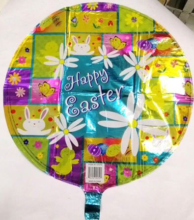 Foil Balloon Round Easter