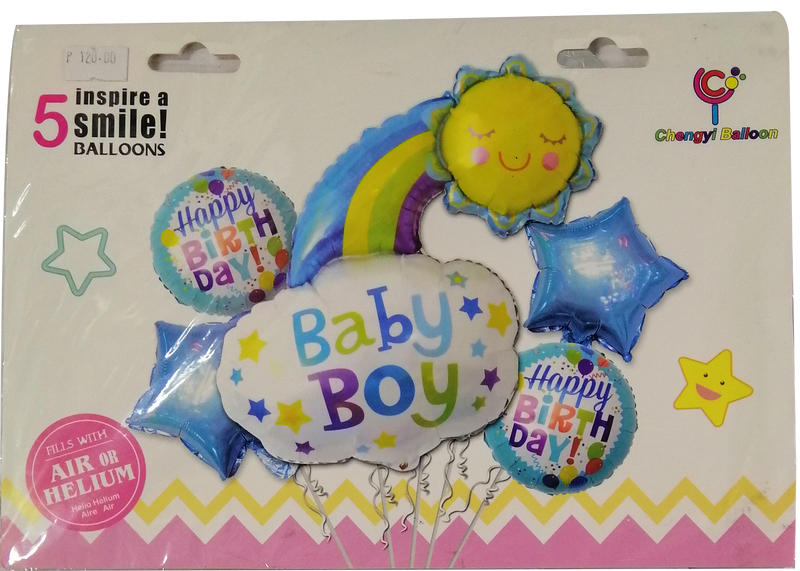 Foil Balloon Set (5in1) Baby Boy