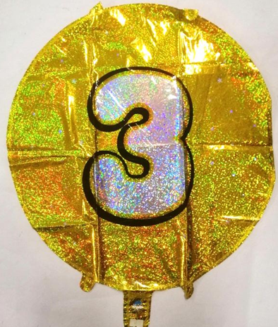 Foil Number Balloon Round
