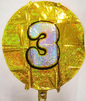 Foil Number Balloon Round