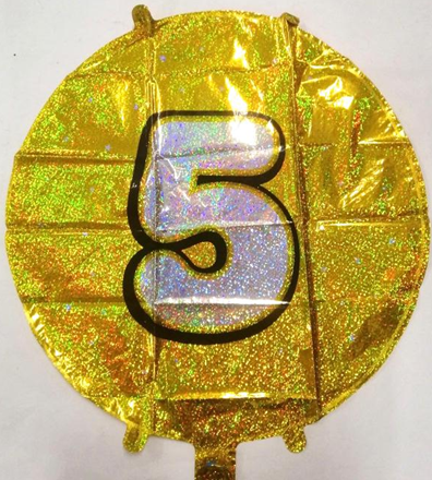 Foil Number Balloon Round