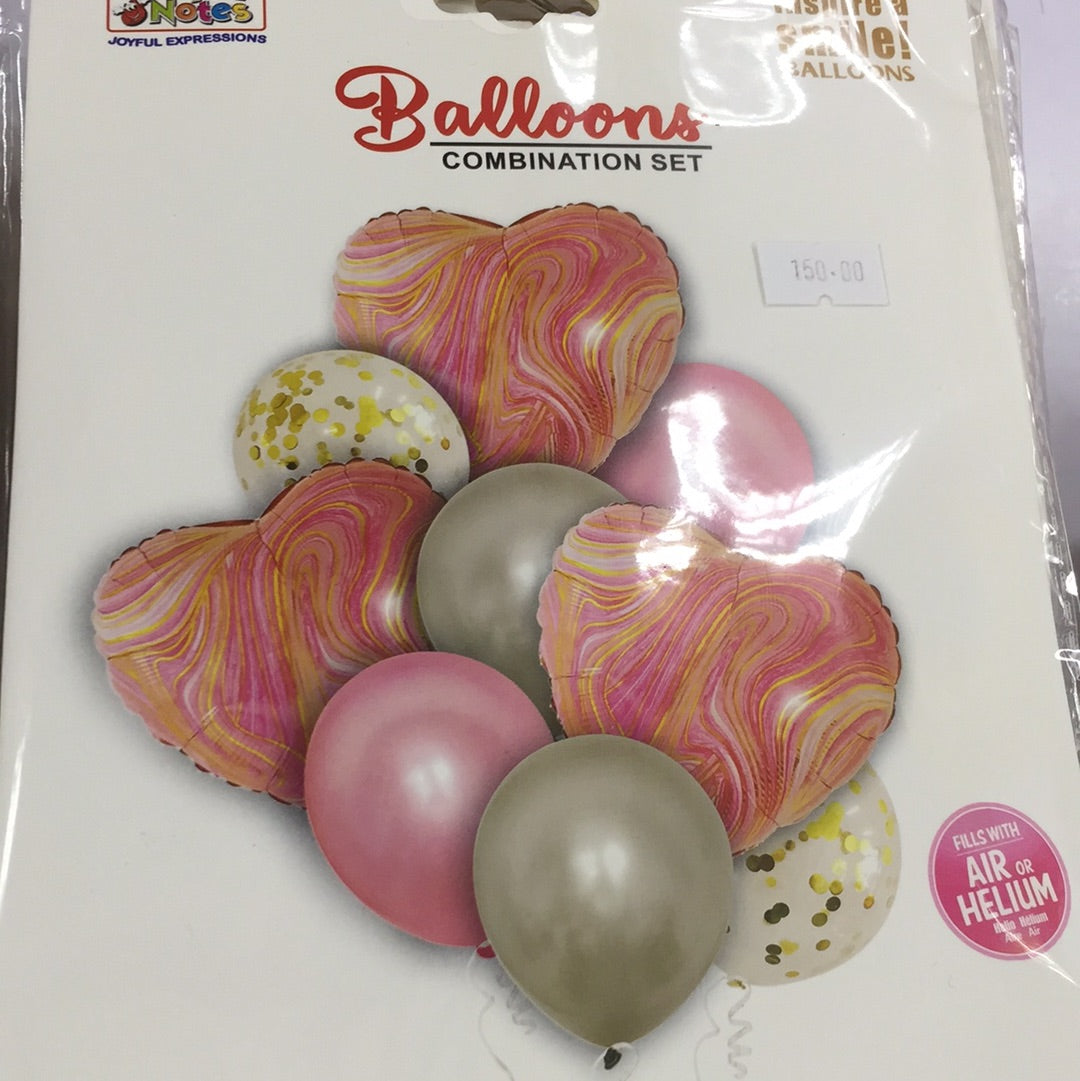 Foil Balloon Set (9in1) Marble