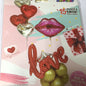 Foil Balloons Love with Lips Set (15in1)