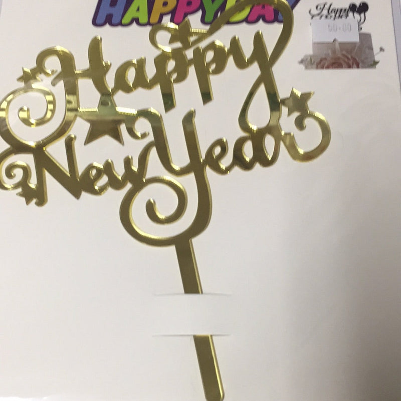 Cake Topper Happy New Year