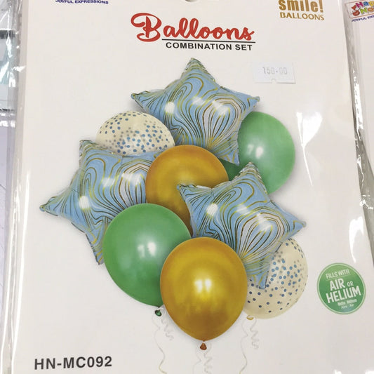 Foil Balloon Set (9in1) Marble