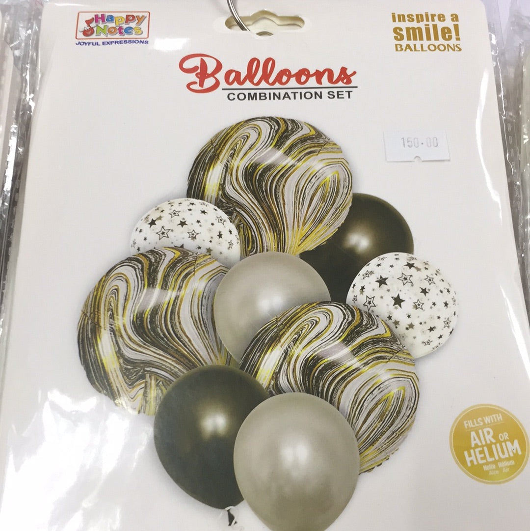 Foil Balloon Set (9in1) Marble