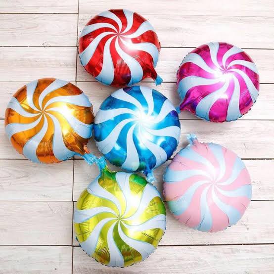 Foil Balloon Round Candy Round