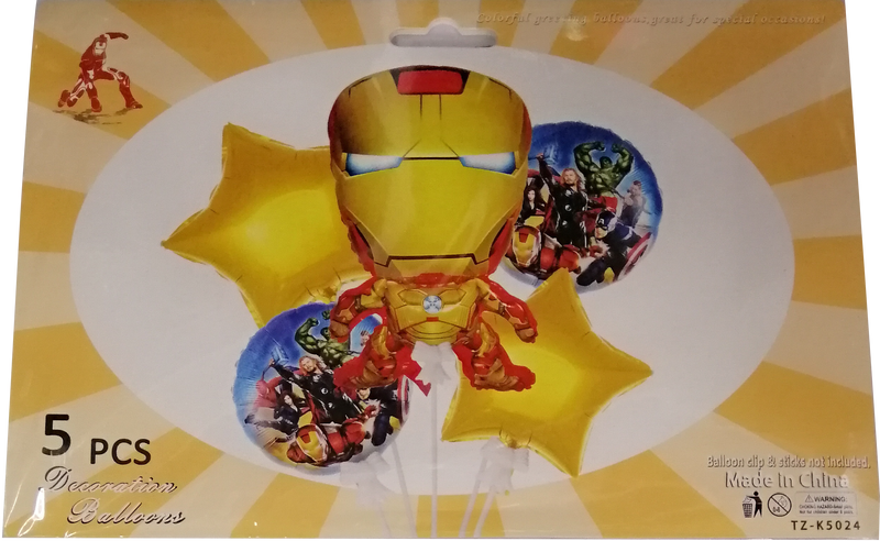 Foil Balloon Round Iron Man