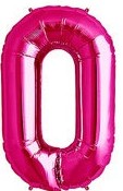 Foil Number Balloon (2FT) Pink