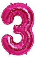 Foil Number Balloon (2FT) Pink