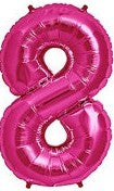 Foil Number Balloon (2FT) Pink