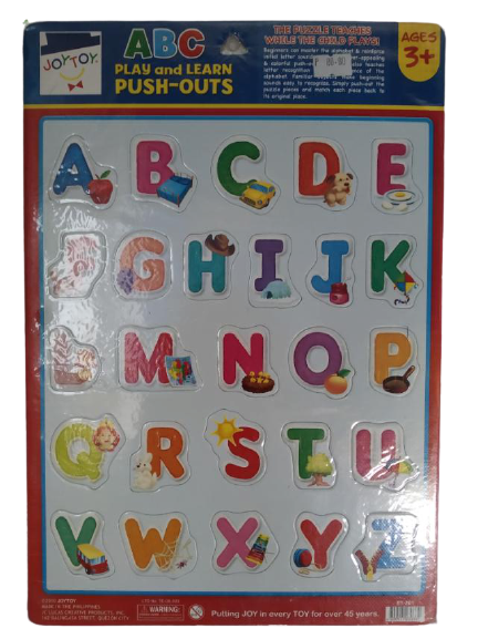 Puzzle JoyToy Push Outs ABC Puzzle